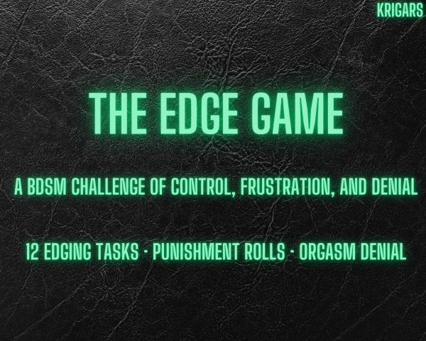 BDSM Edge Game: Orgasm Denial Dice Challenge (PDF Downloadable Game for Submissives) BDSM Edge Game: Orgasm Denial Dice Challenge (PDF Downloadable Game for Submissives)