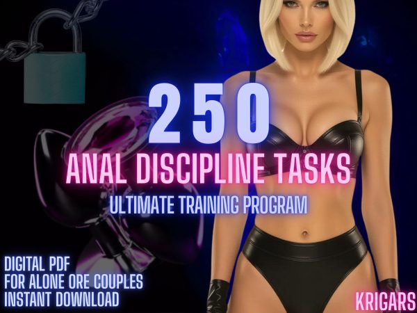 Extreme Anal Discipline: 250 Intense BDSM Training Tasks for Submissives (Digital PDF Guide) Extreme Anal Discipline: 250 Intense BDSM Training Tasks for Submissives (Digital PDF Guide)